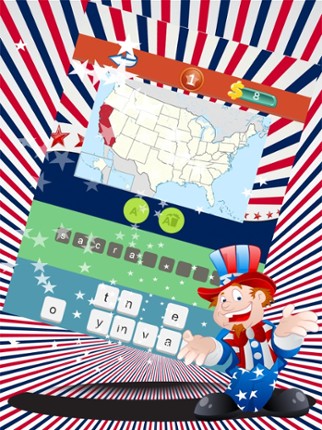 Guess The Flag And Geography Map Of 50 US States screenshot
