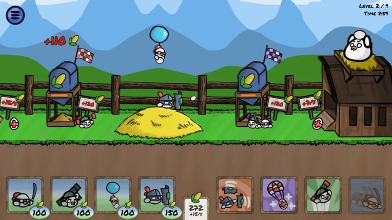 Hungry Chicks - Battle Farm screenshot