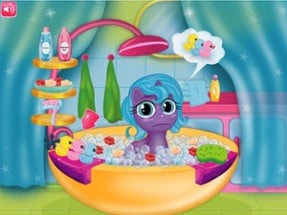 My baby pony bath Image