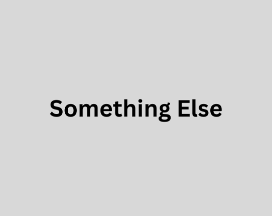 Something Else Game Cover