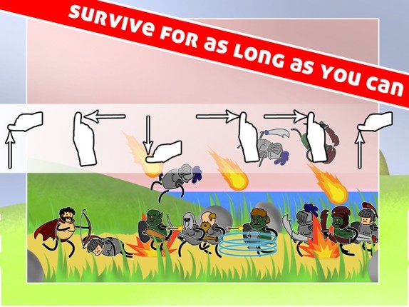 Swipe Heroes - The Endless Medieval Gauntlet screenshot