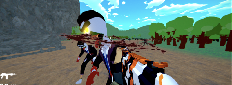 The gun ai test -zombie Image