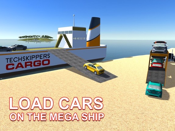 Cargo Ship Car Transporter – Drive truck &amp; sail big boat in this simulator game screenshot