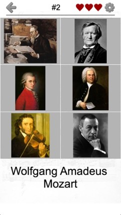 Famous Composers of Classical Music: Portrait Quiz screenshot