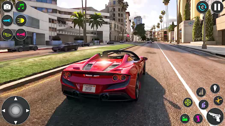 Open World City Mafia Car Game screenshot