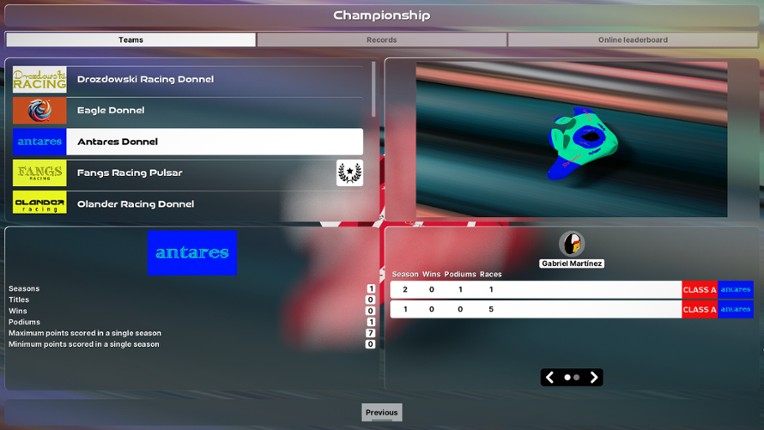 Scifi Racing Team screenshot