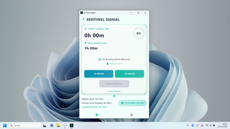 Sentinel Signal screenshot