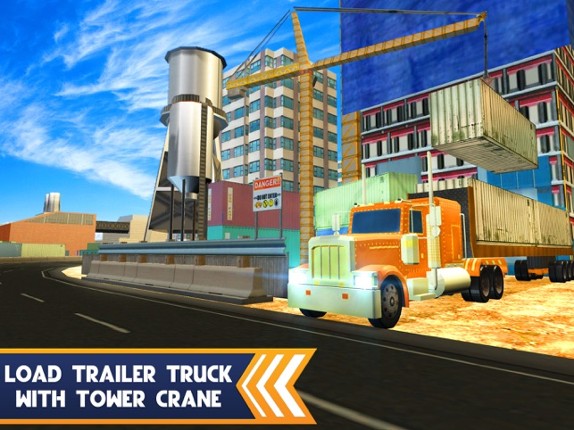 Trailer Truck Simulator – Cargo container transporter &amp; driving game screenshot