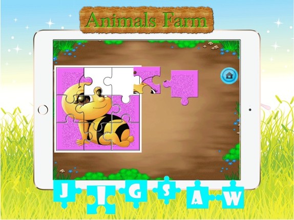 Cute Animals Farm Jigsaw Puzzles – Magic Amazing HD Puzzle Game Free for Kids and Toddler Learning Games screenshot