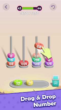 2048 Sort Stack Merge Image