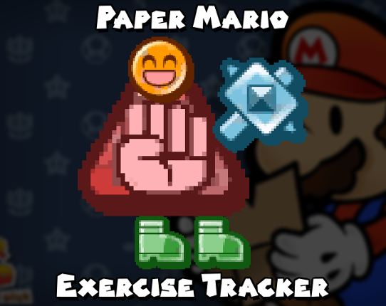 Paper Mario Exercise Tracker Game Cover