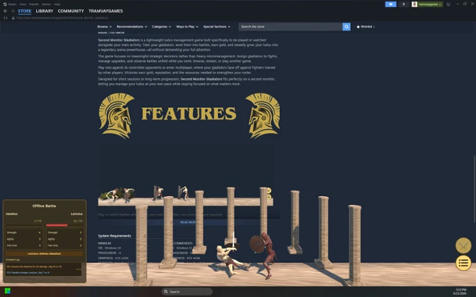 Second Monitor Gladiators Image