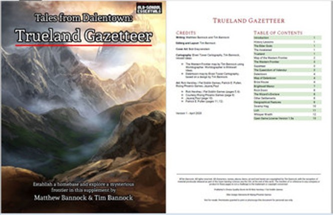 Tales from Dalentown: Trueland Gazetteer for 5th Edition Image