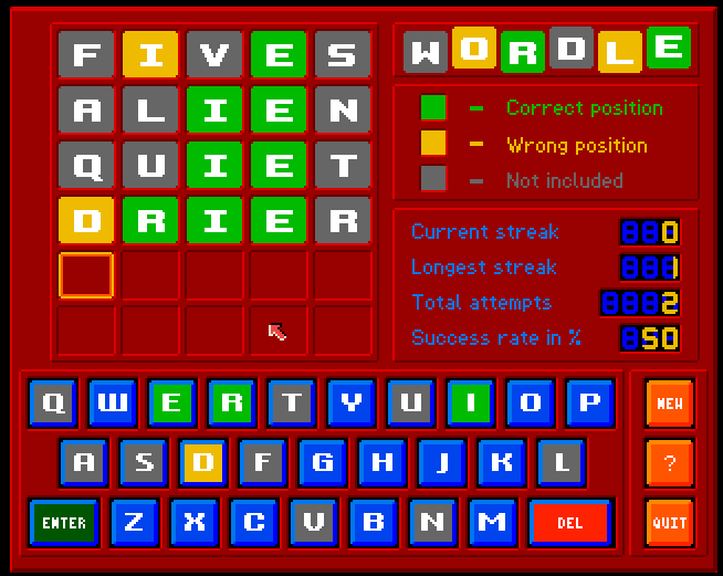Games like AmiWordle