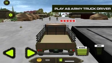 Army Cargo Truck Mission 3D Image