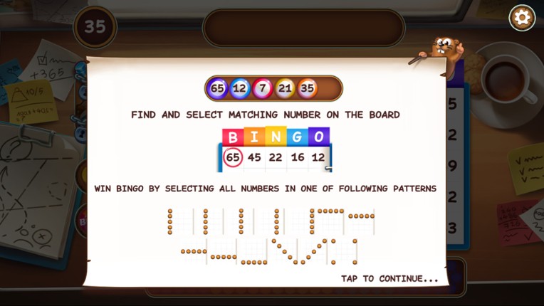 Bingo Beavers - Design &  Board game screenshot
