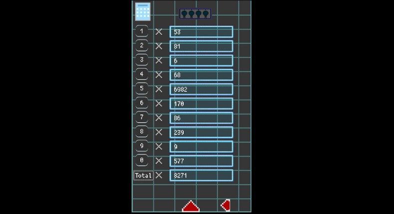 Calculator and monsters screenshot