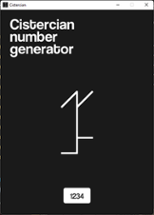 Cistercian Number Generator Image