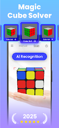 CubeSolver AI - Magic Cube 3D Image