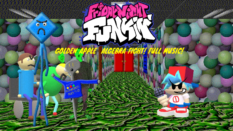 Games like Friday Night Funkin' Golden apple! algebra Full fight! (just one fight)