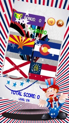 Guess The Flag And Geography Map Of 50 US States screenshot