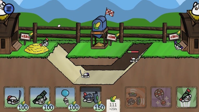 Hungry Chicks - Battle Farm screenshot