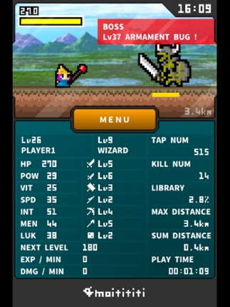MinuteFrontier screenshot