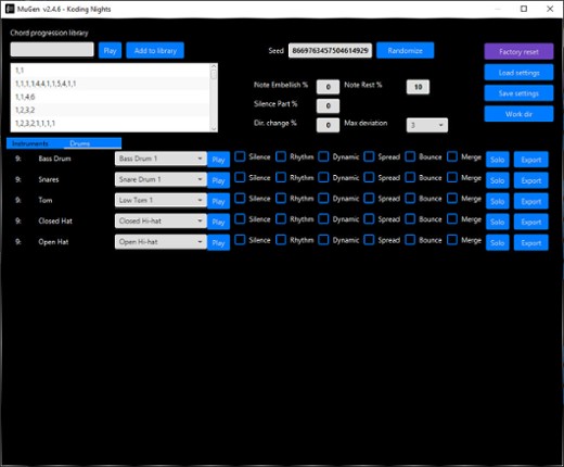 MuGen - The Music Generator screenshot