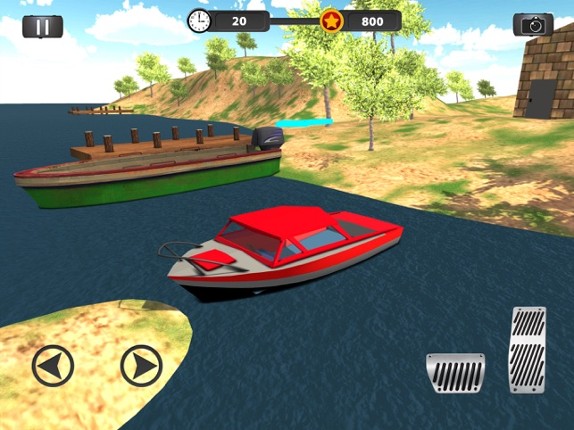 Real Police Boat Parking Simulator Game 3d screenshot