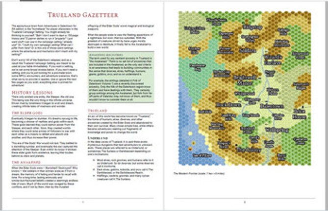 Tales from Dalentown: Trueland Gazetteer for 5th Edition Image
