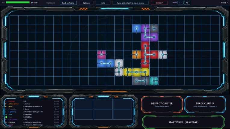 Cluster - Roguelike Tower Defense Image