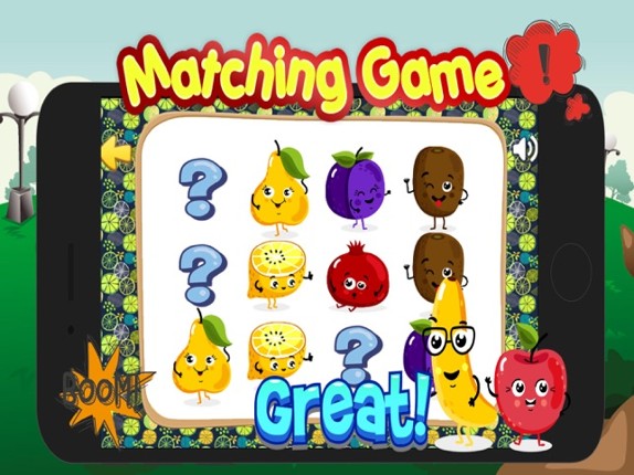 Fruit &amp; Vegetable Match Free-Matching Game For Kid screenshot