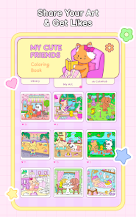 My Cute Friends: Coloring Book screenshot