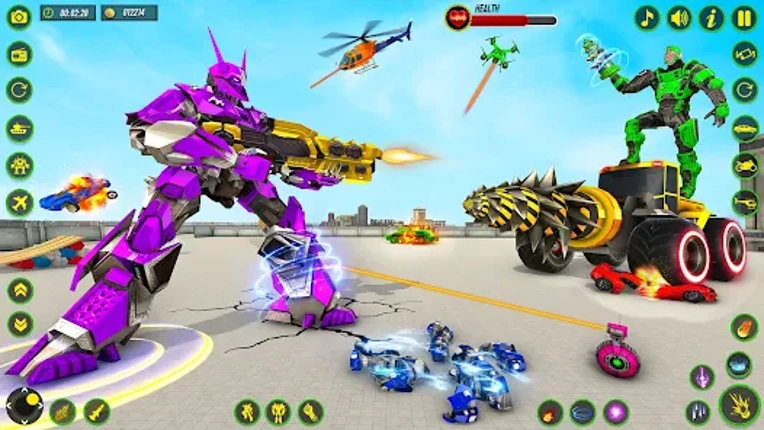 Bull Robot Car Game:Robot Game screenshot