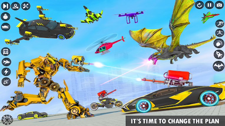 Dragon Robot Police Car Games screenshot