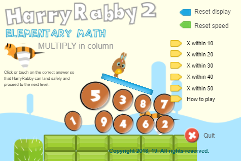 Games like HarryRabby 2 Multiply in Columns Full Version