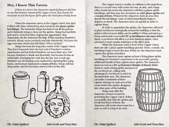 Oh, I Hate Spiders! - A 5e side trek adventure Image