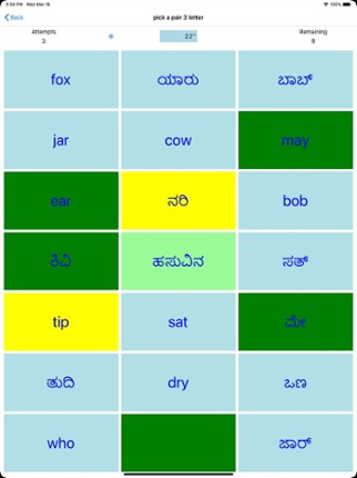 PickAPair Kannada - English screenshot