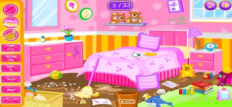 Princess Cleaning Rooms Game screenshot