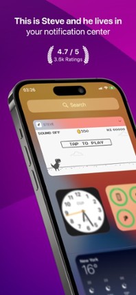 Steve | Widget Dinosaur Game screenshot