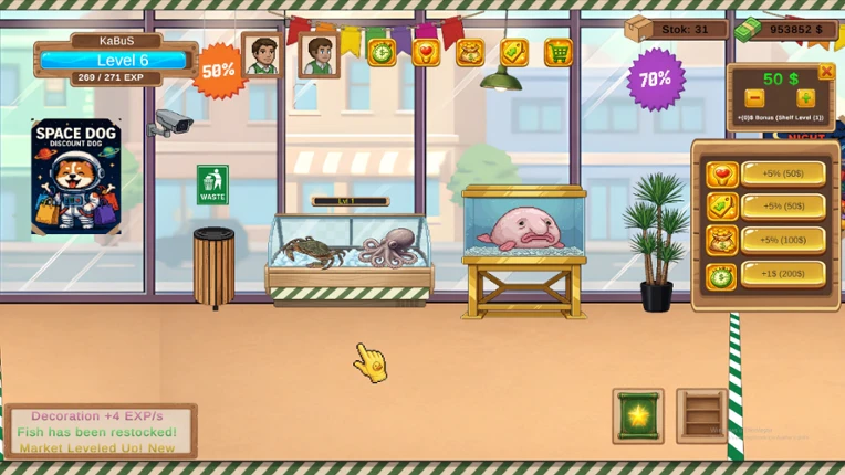 Supermarket Simulator: Idle Tycoon Clicker screenshot