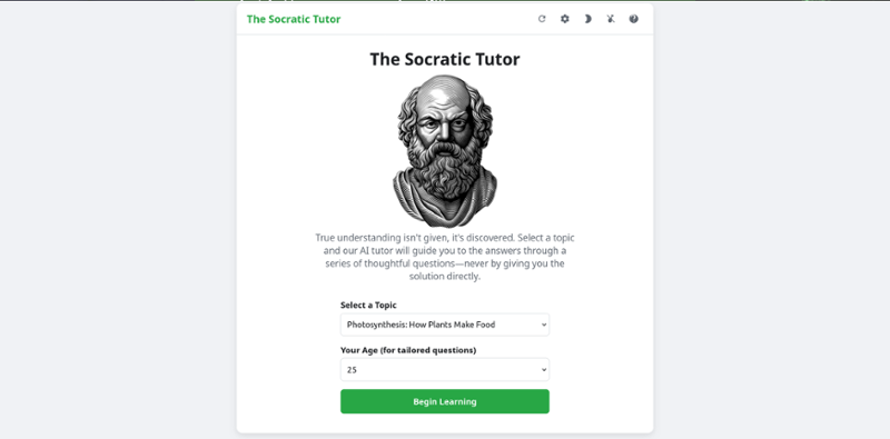 The Socratic Tutor Image
