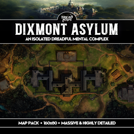 Dixmont Asylum TTRPG Battlemap Game Cover