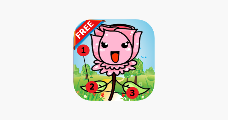 Flower Dot to Dot Coloring Book for Kids Grade 1-6: connect dots coloring pages preschool learning games Image