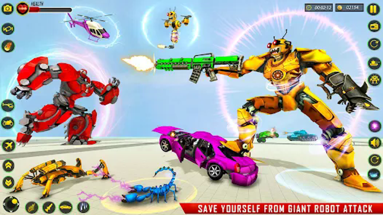 Bee Robot Car Transform Games screenshot
