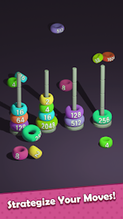 2048 Sort Stack Merge screenshot