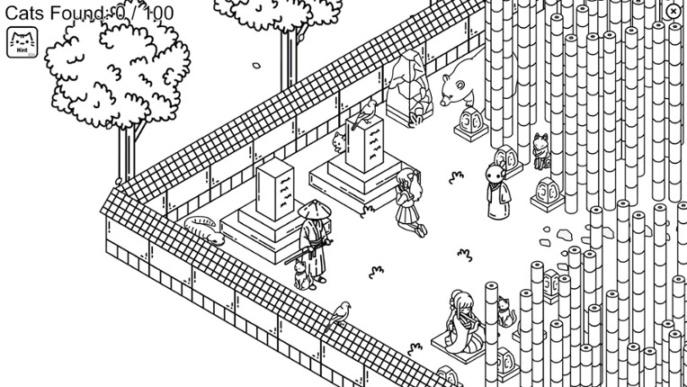 Hidden Cats In Japanese Village screenshot