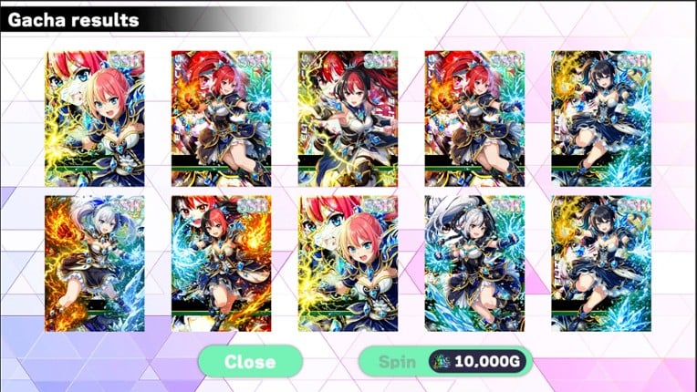 Isekai Mage Girl Gacha Pull Simulator: Elemental Card Collection screenshot