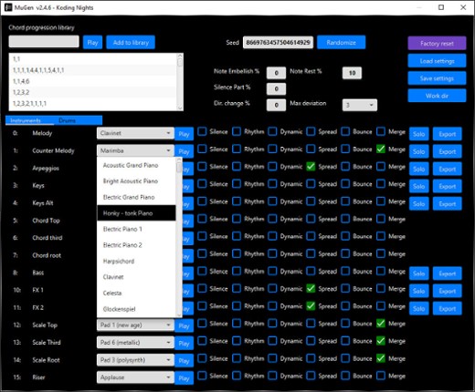 MuGen - The Music Generator screenshot