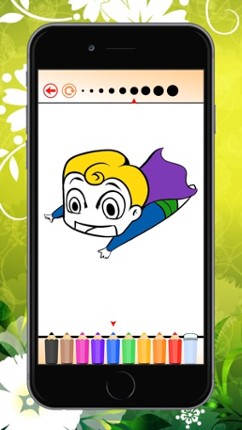 Superhero Coloring Book HD: Paint Heroes for Kids screenshot